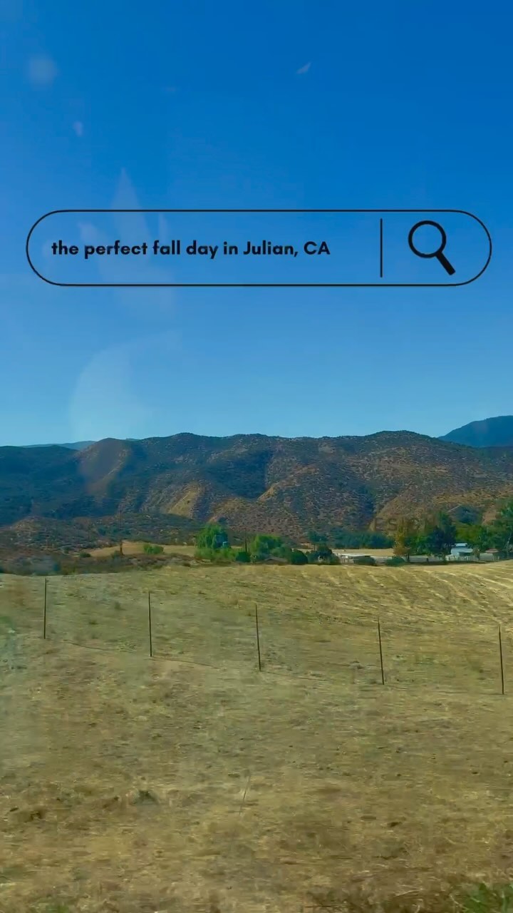 Julian is the perfect autumn weekend getaway from San Diego, Riverside & Orange Counties! 🚘 Here’s my itinerary for a perfect autumn day there: 

-Julian Pie Co ~ for a delicious treat 🥧 I love their apple pies & hot cider! @julianpiecompany
-Julian Farm & Orchard ~ for pumpkin & flower picking, tractor rides, visiting with animals, corn maze & more 🎃 @julianfarmandorchard
-Menghini Winery ~ sip wine under the trees at this historic winery! They have a big outdoor picnicking area, so bring snacks to go with the wine 🍷 @menghini_winery 

#julianca #weekendgetaway #autumn #familyfun #roadtrip #socal #pumpkins #sandiegocounty #fallfun #mytinyatlas #october